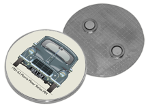 Morris Minor Series MM 1951-52 Round Fridge Magnet